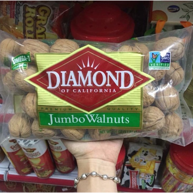 💕HẠT ÓC CHÓ DIAMOND JUMBO WALNUTS 453G💕