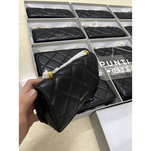Túi xách nữ đeo chéo chần ô, ví dài cao cấp xuất dư  | Punti Bags