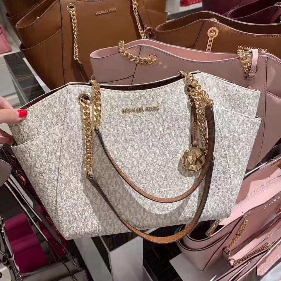 Túi xách tay nữ chính hãng Michael Kors đeo vai Logo siêu xinh - Size 26*24cm