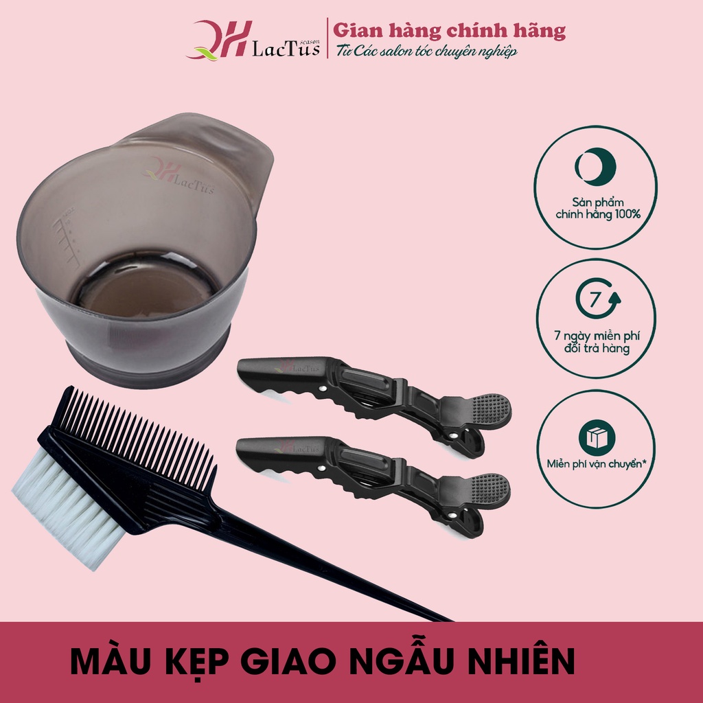 Sét dụng cụ hỗ trợ nhuộm tóc tại nhà QH Lactus season