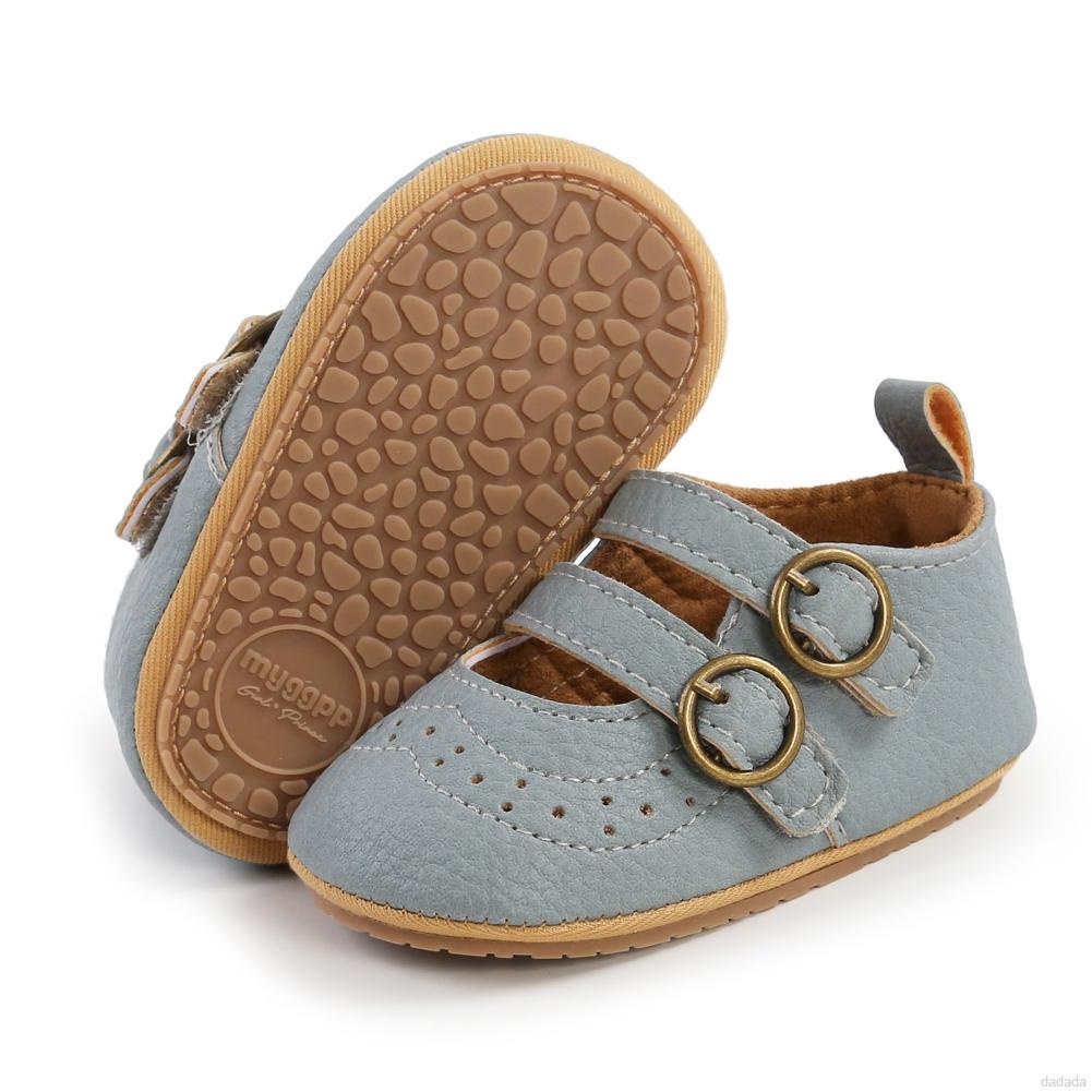 Giày da PU mềm chống trượt dành cho bé sơ sinh 0-18 tháng tuổi