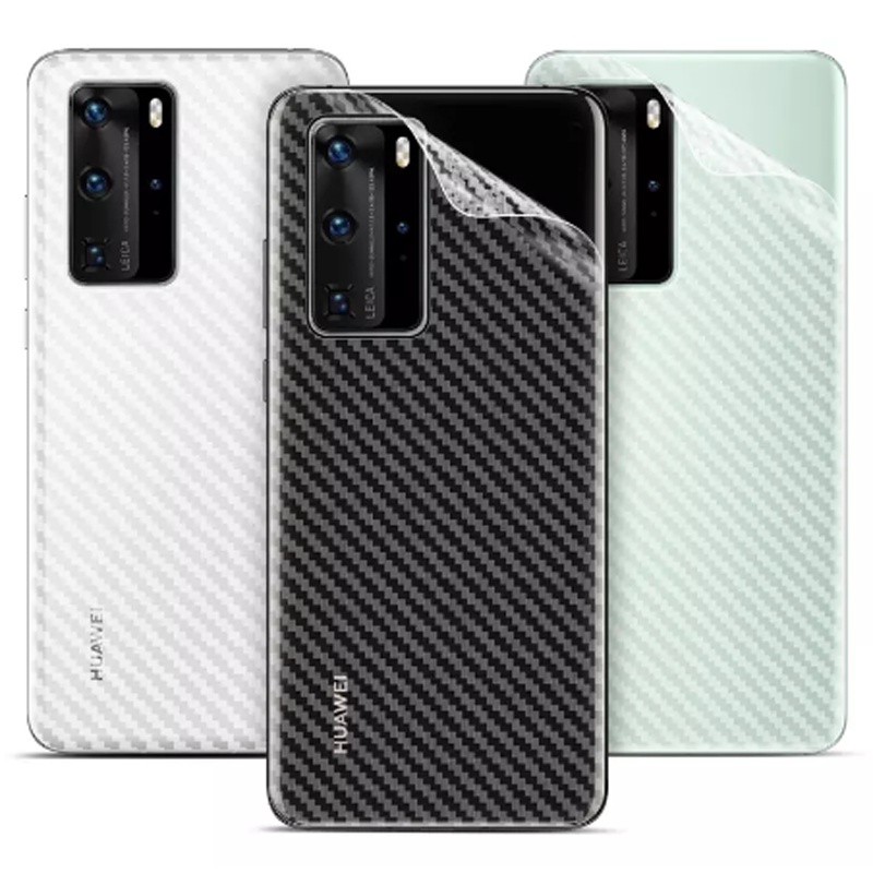 Huawei Y9 Prime 2019 Nova 9 8 7i 7 se Pro 6se 5T 5 5i 4e 4 3 3i 2i Y9s Y9A Y7A Y8P Y7P Y6P Y5P Mate 30 20 P30 Lite P20 8X Carbon fiber mobile phone back screen matte protective film sticker complete protective cover