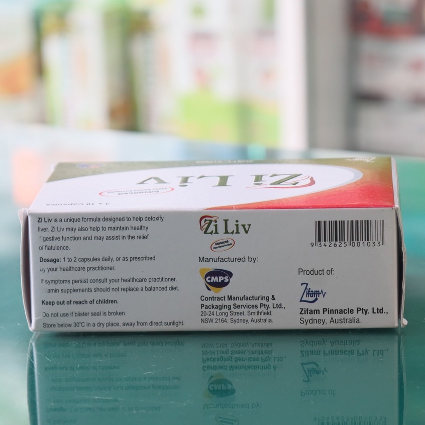 Viên bổ gan Zi liv CMPS- Hỗ trợ thanh nhiệt, giải độc, tăng cường chức năng gan (30 viên)