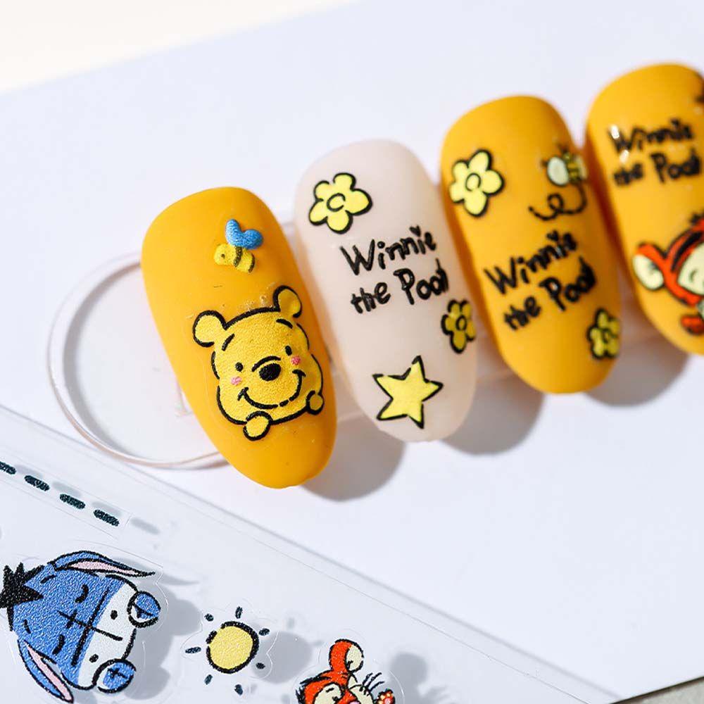 Sticker Dán Móng Tay Tự Dính Hình Mặt Cười Hoạt Hình Vui Nhộn MXMUSTY