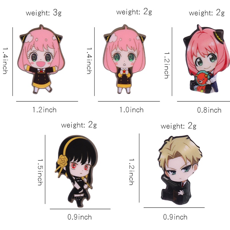 Ghim Cài Áo Hình Nhân Vật Phim Hoạt Hình SPY×FAMILY Dễ Thương