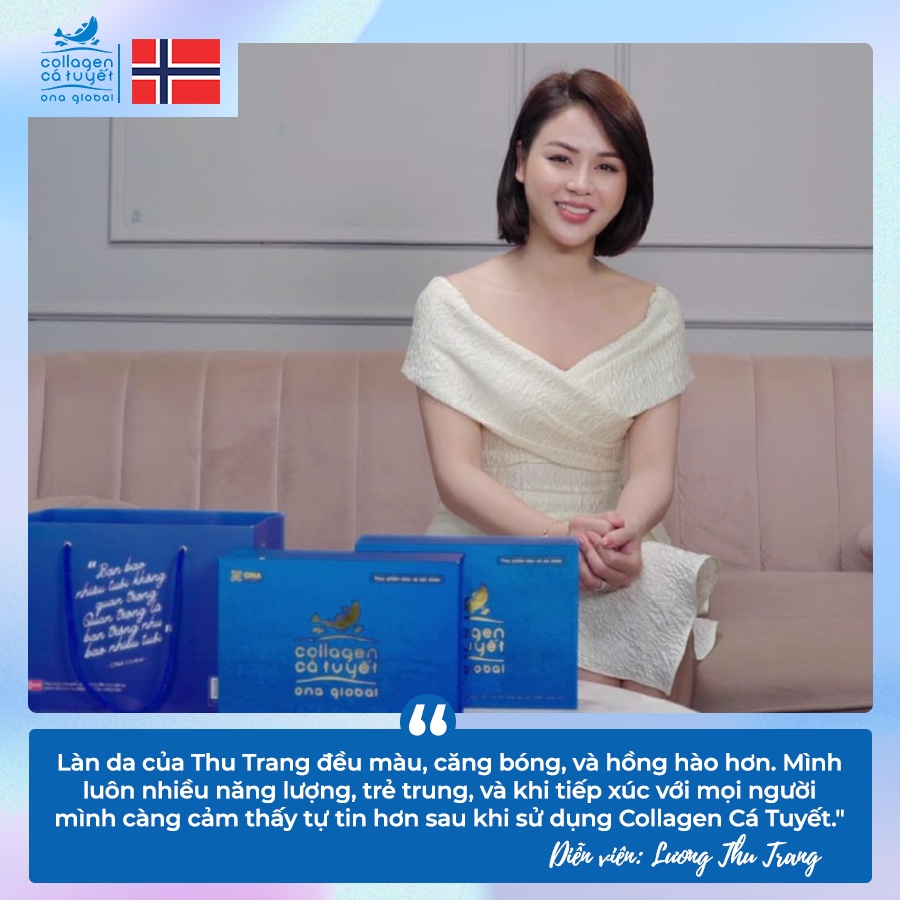 Collagen cá tuyết Cocayhoala làm đẹp da, săn chắc, căng bóng ngậm nước ẩm mượt Cocayhoala 30 gói/hộp
