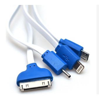 Cáp sạc điện thoại 3 đầu 4 đầu