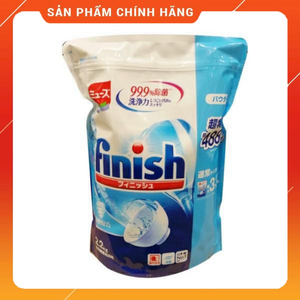Bột rửa bát Finish Nhật bản 2.2kg dành cho máy rửa bát, bột finish nhật bản Japan chính hãng cho bát chén ly