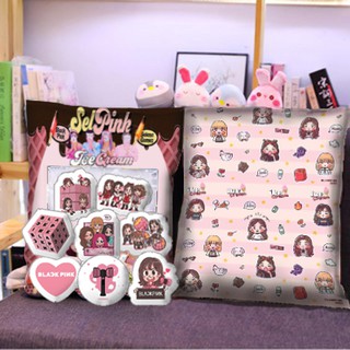 Gối gấu bông blackpink GMC3 gối mochi bông size to 35 cm kèm gấu nhỏ bên trong gấu blink dễ thương