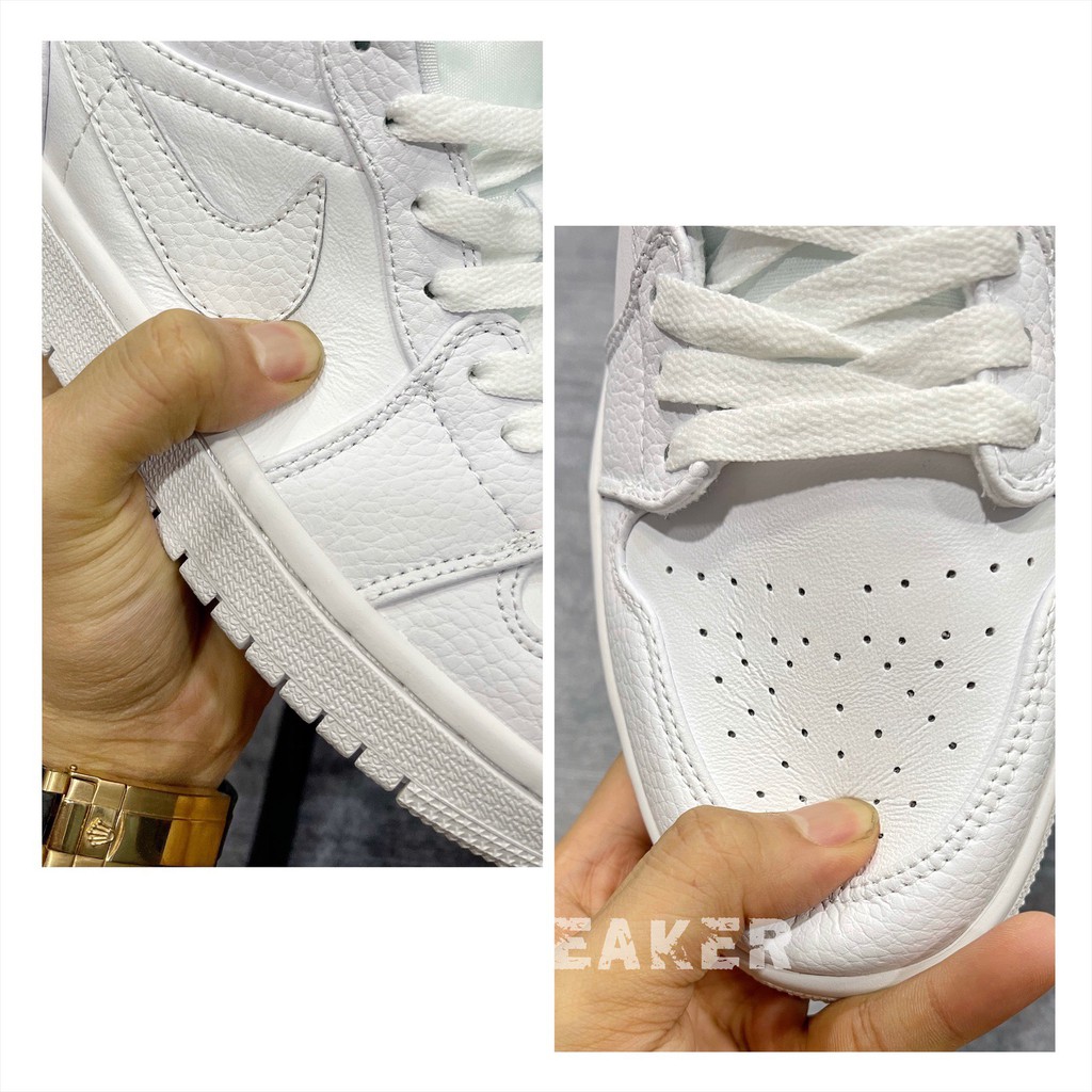 [GeekSneaker[ Giày Jordan 1 Low All WHITE | BigBuy360 - bigbuy360.vn