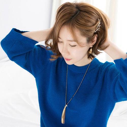 Kẹp tóc hình sừng hươu phong cách vintage thời trang nữ