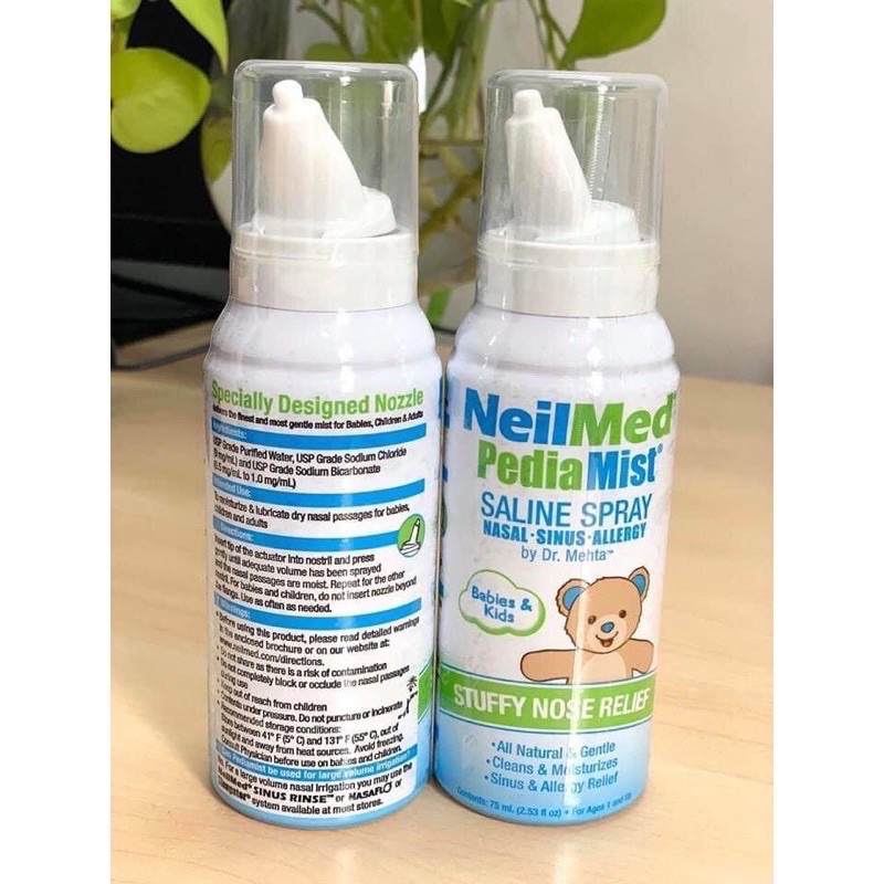 Bình xịt mũi neilmed pedia mist 75ml Date 2025