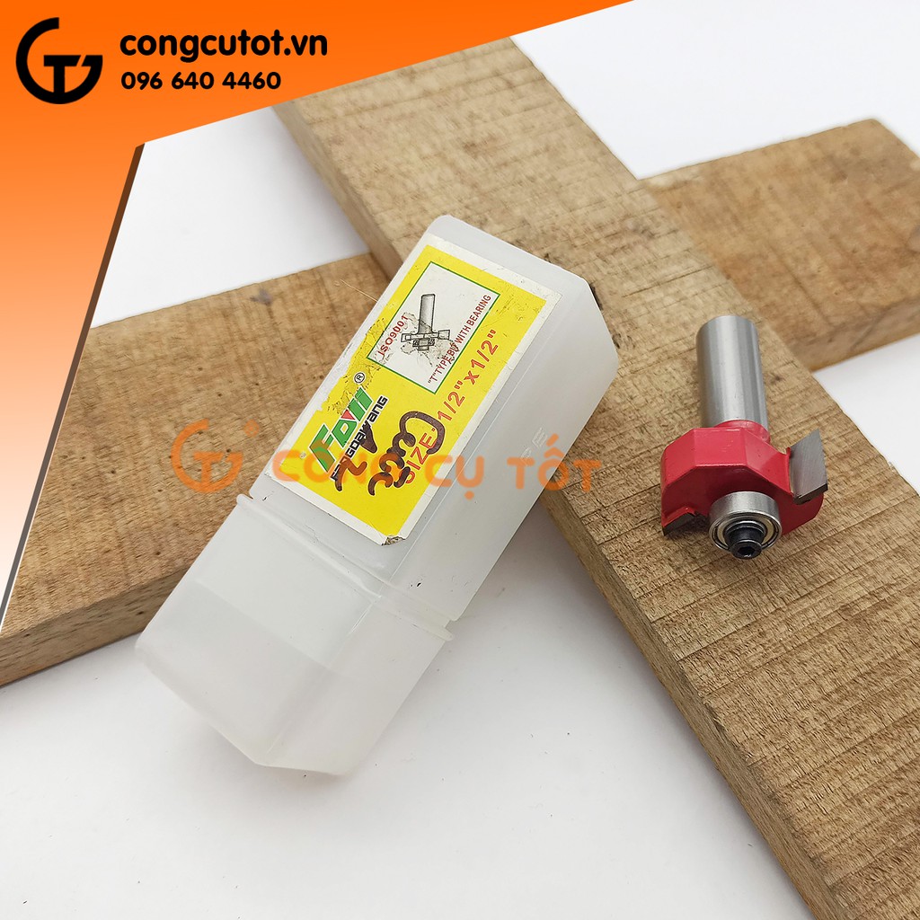 Mũi cuốc gỗ 2 cánh đầu bi Đài Loan  chân 12.7mm (1/2inch)