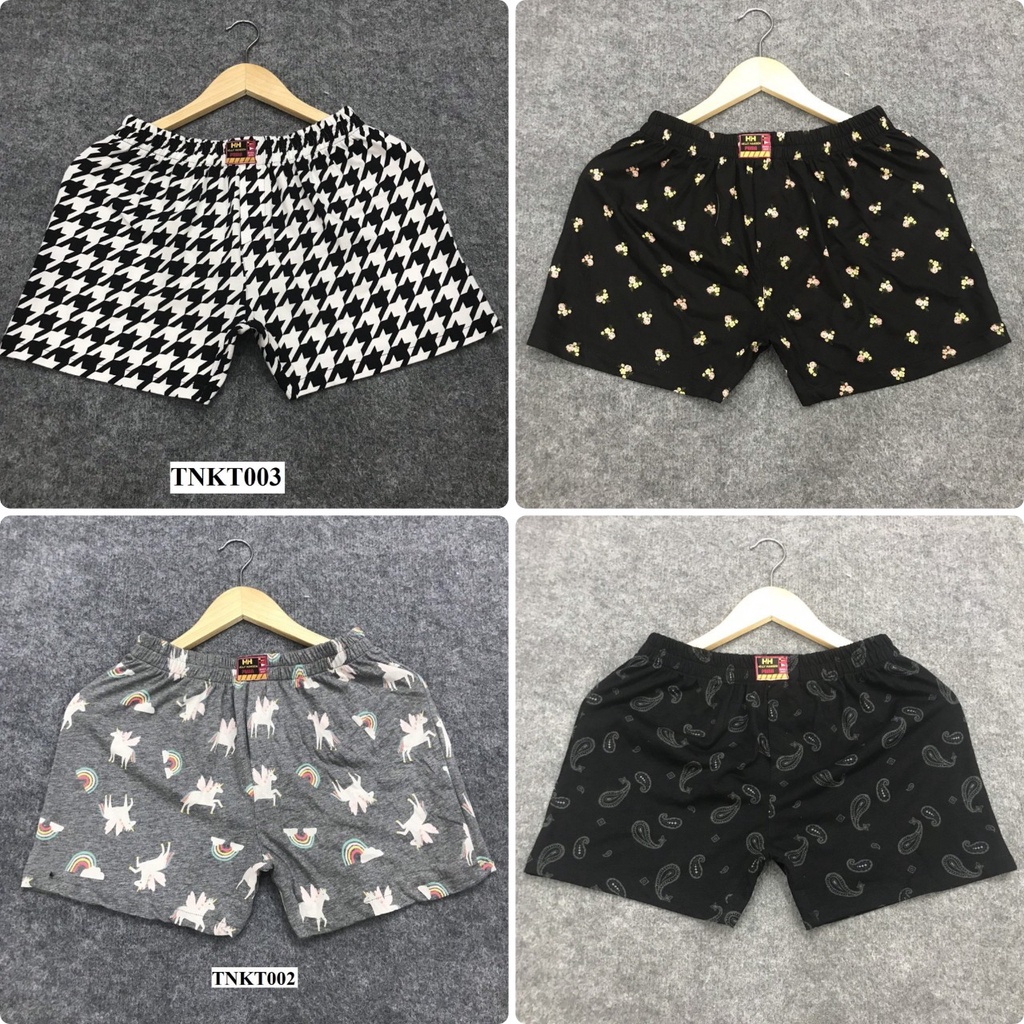 Quần đùi nam mặc nhà thun cotton co giãn mặc cực mát