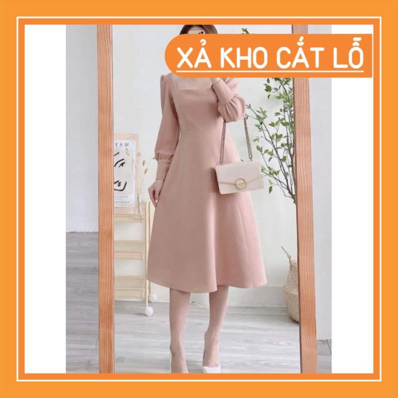 [Quần Áo Hot] Đầm dự tiệc trắng xòe cổ u vintage | BigBuy360 - bigbuy360.vn