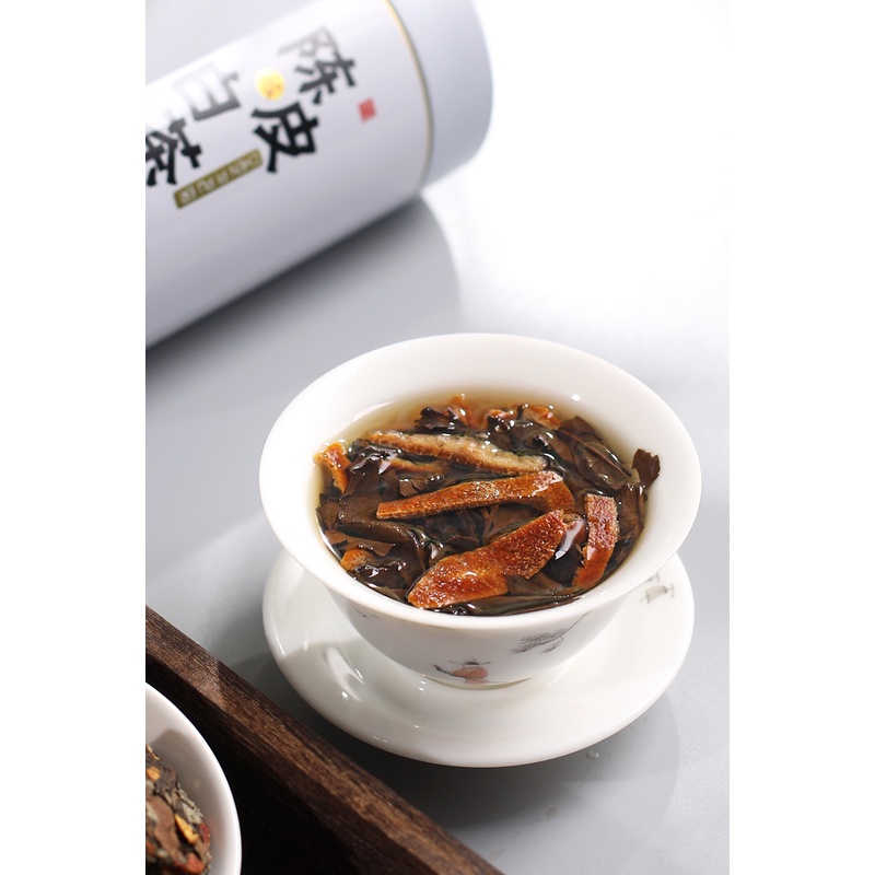 Bạch Trà Cổ Thụ Vân Nam Gong Mei thêm vỏ quýt