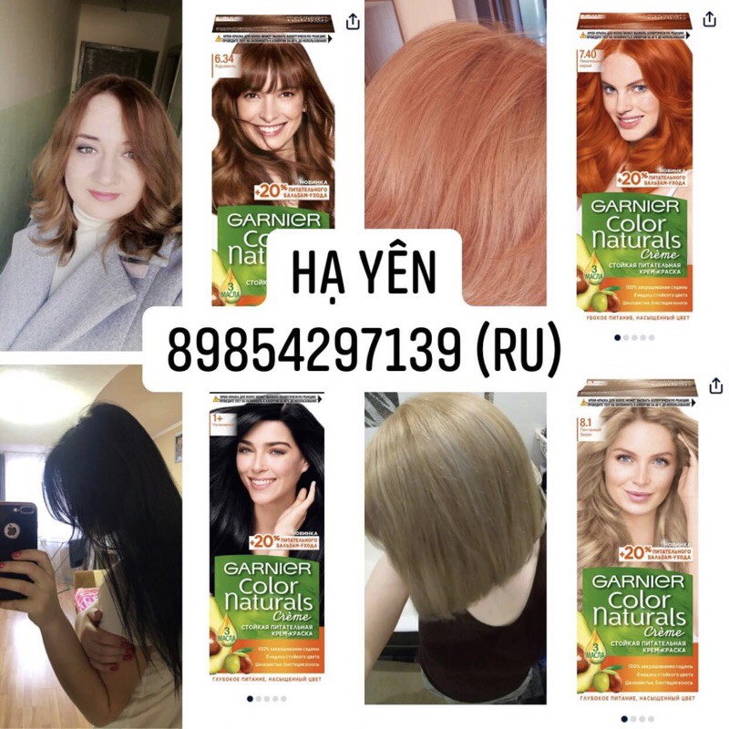 Thuốc nhuộm tóc Garnier Color Naturals Nga