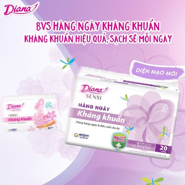 GÓI 40 MIẾNG DIANA SENSI HÀNG NGÀY KHÁNG KHUẨN