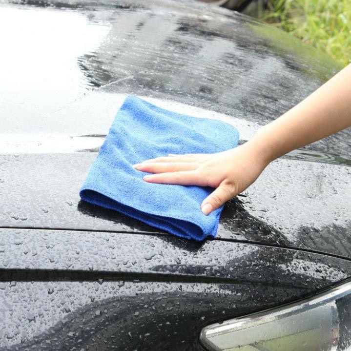 Khăn Lau Xe Cao Cấp Microfiber Cloth 30x50 Màu Ngẫu Nhiên chamsocxestore