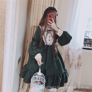 Đầm Maxi Dài Tay Phong Cách Lolita Cho Bé Gái