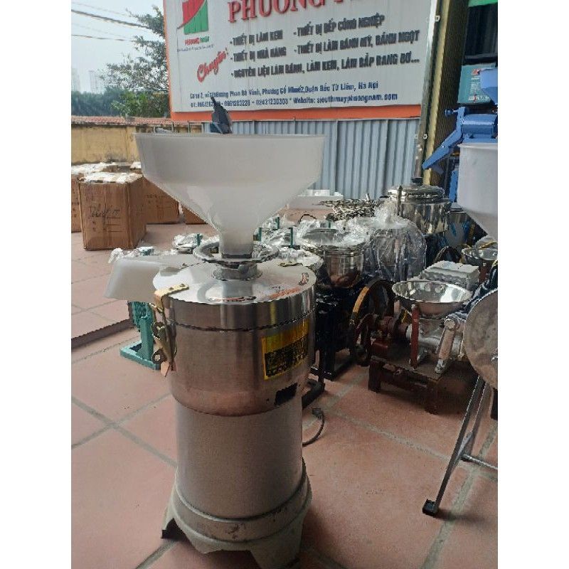 Máy xay. vắt đậu nành công nghiệp.
