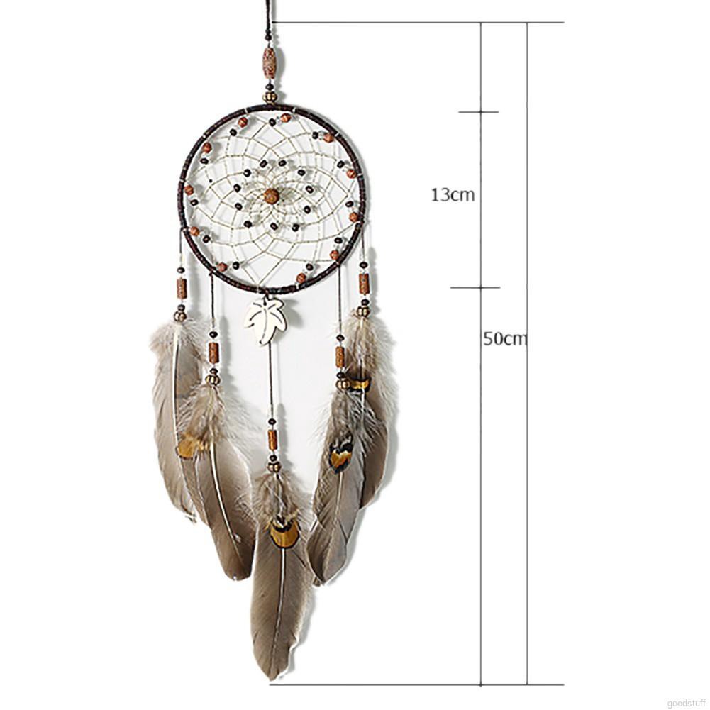 Dreamcatcher phối hạt và lông vũ phong cách cổ điển