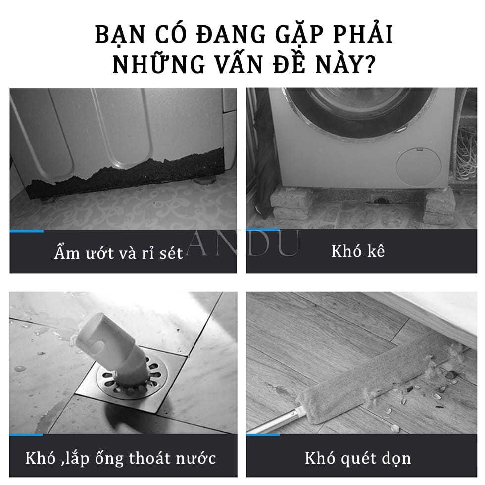 Đế Cao Su Chống Rung Máy Giặt Bộ 4 Chiếc Chống Rung Chống Ồn Hiệu Quả