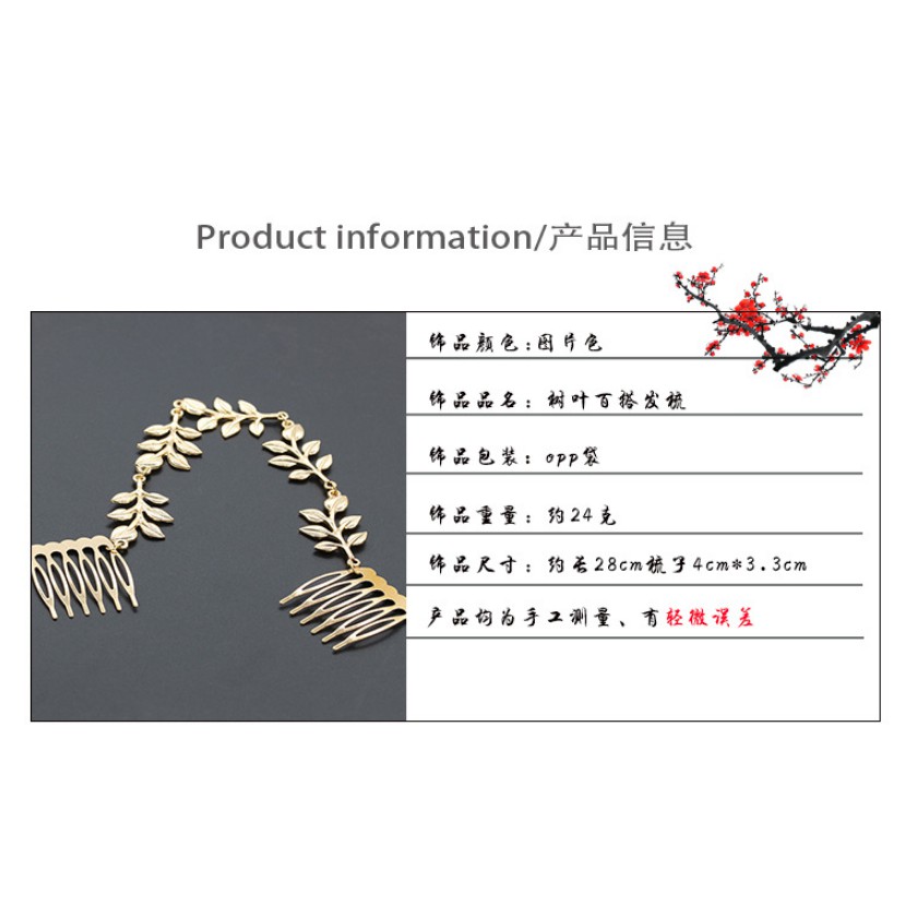 Cài tóc thời trang Hàn Quốc hình lá