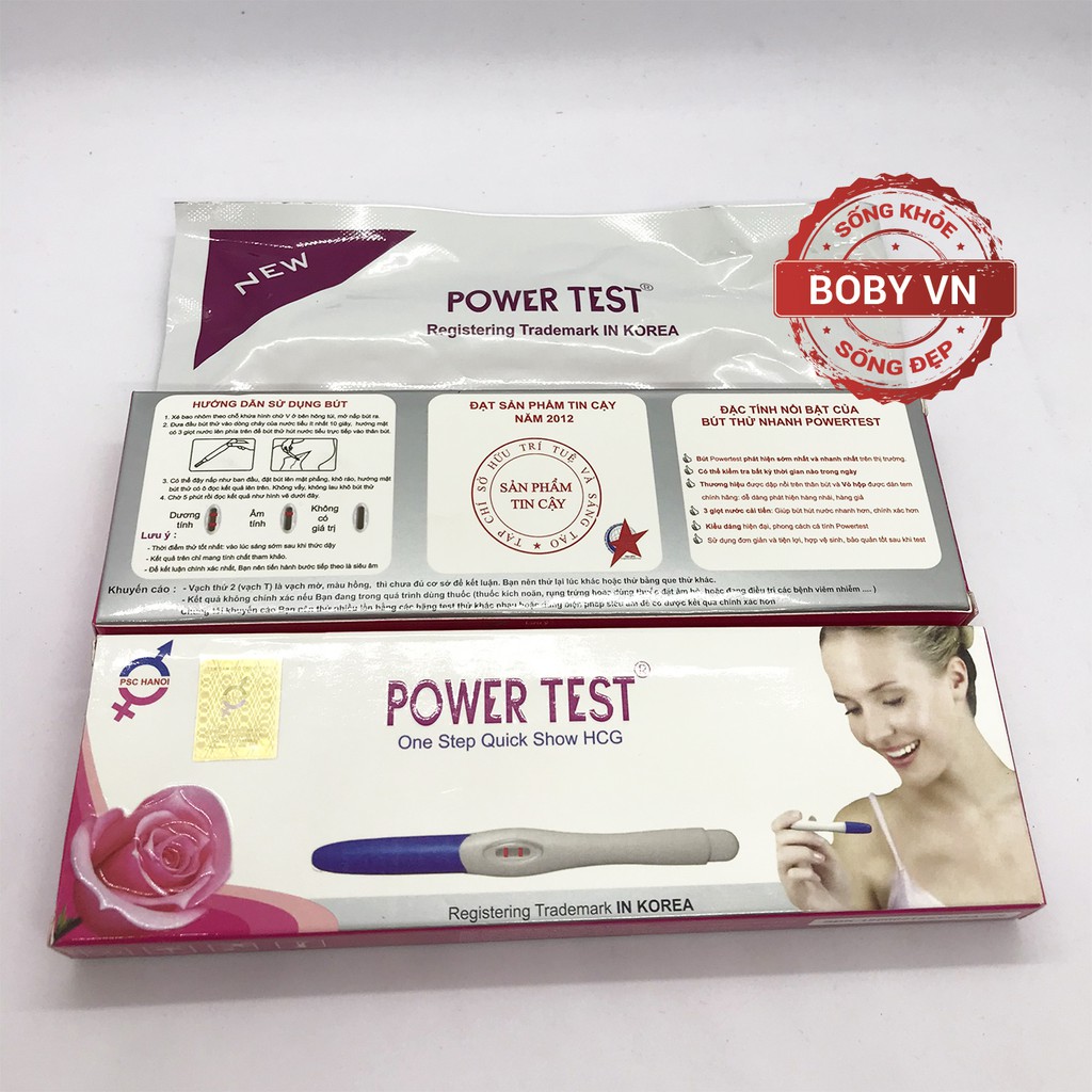 Bút thử thai nhanh Power Test tiện lợi, chính xác