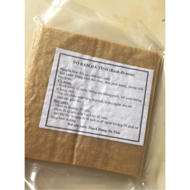 Vỏ ram Hà tĩnh (bánh đa nem)