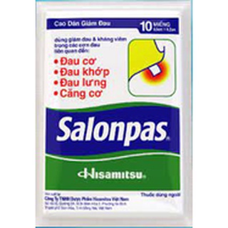 Salonpas ( Cao dán Salonpas )- hộp 10/ 20 /40 miếng