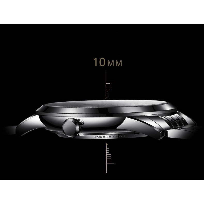 [FREE SHIP] Đồng hồ nam ROMA kim cương đen dây thép, kim loại không gỉ mặt đen nam tính(ảnh thật) | BigBuy360 - bigbuy360.vn