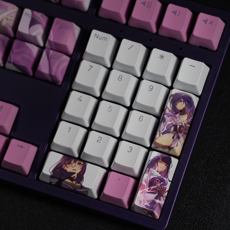 Beelzebul Keycap Cherry Profile Genshin Impact Chủ đề Anime PBT DYE-SUB Bàn phím cơ truyền ánh sáng Keycap