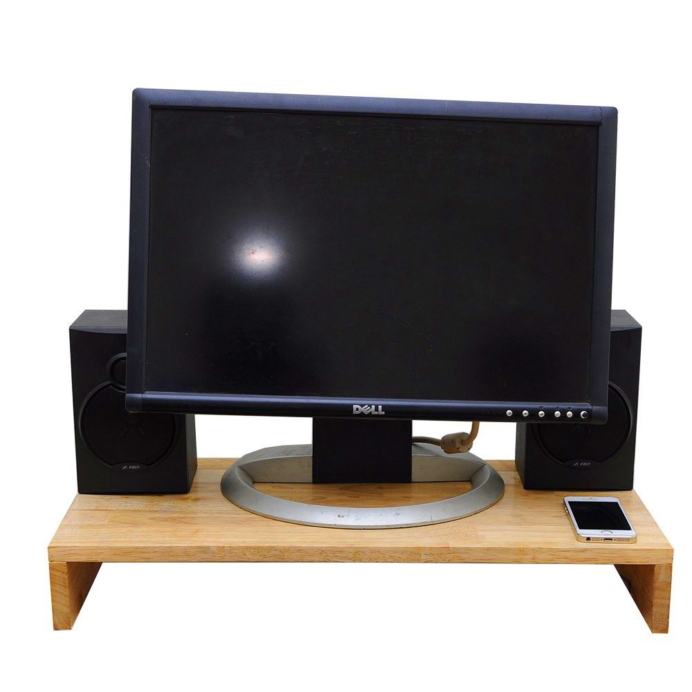 Kệ màn hình máy tính, laptop JiaJia Decor  trên mặt bàn giúp bạn làm việc lâu hơn chống mỏi lưng đau vai gáy.