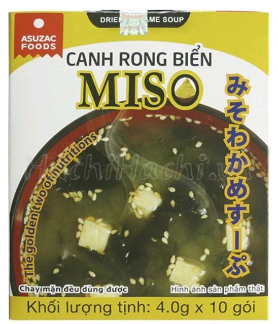 Canh rong biển Nhật Bản ASUZAC thùng 12 hộp / 120 gói | BigBuy360 - bigbuy360.vn