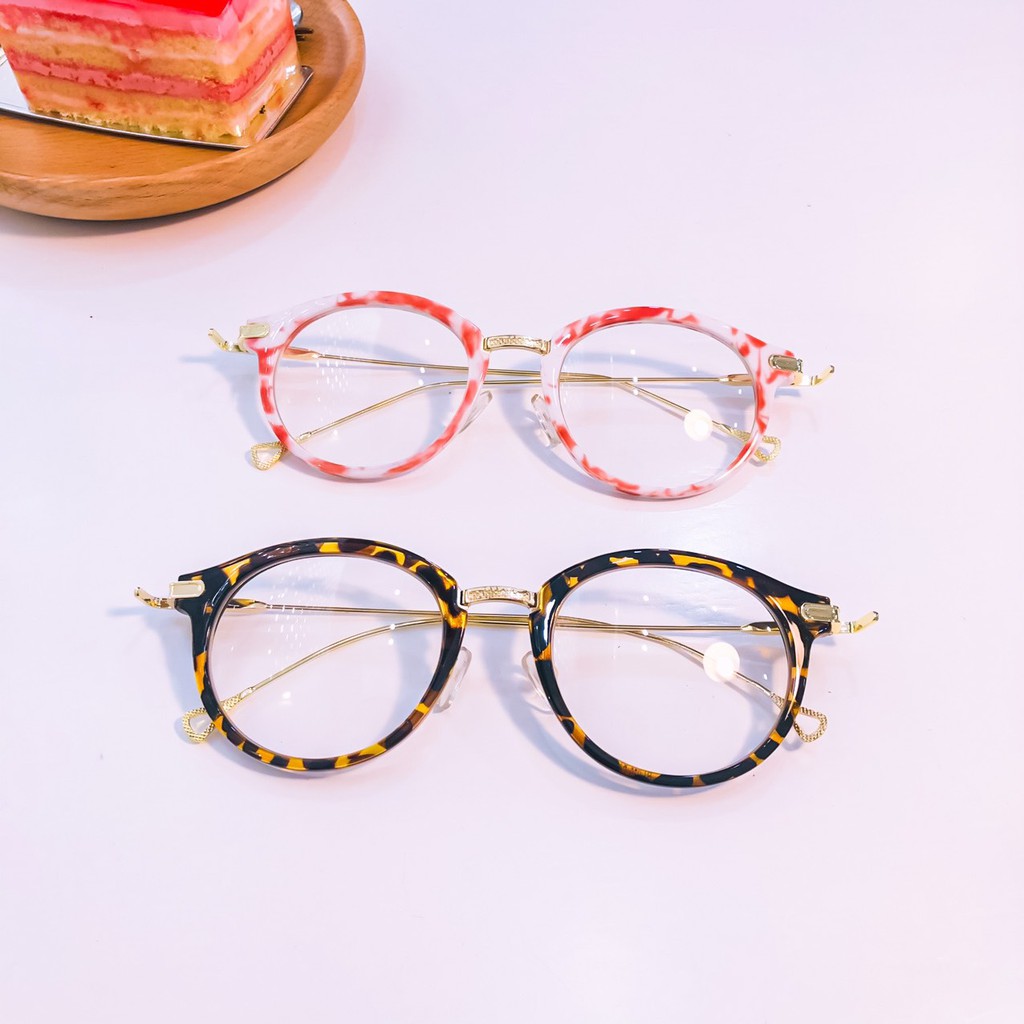 MẮT KÍNH GỌNG CẬN FORM TRÒN KIM LOẠI CHÂN GỌNG TAM GIÁC 558 SIÊU ĐẸP | BigBuy360 - bigbuy360.vn