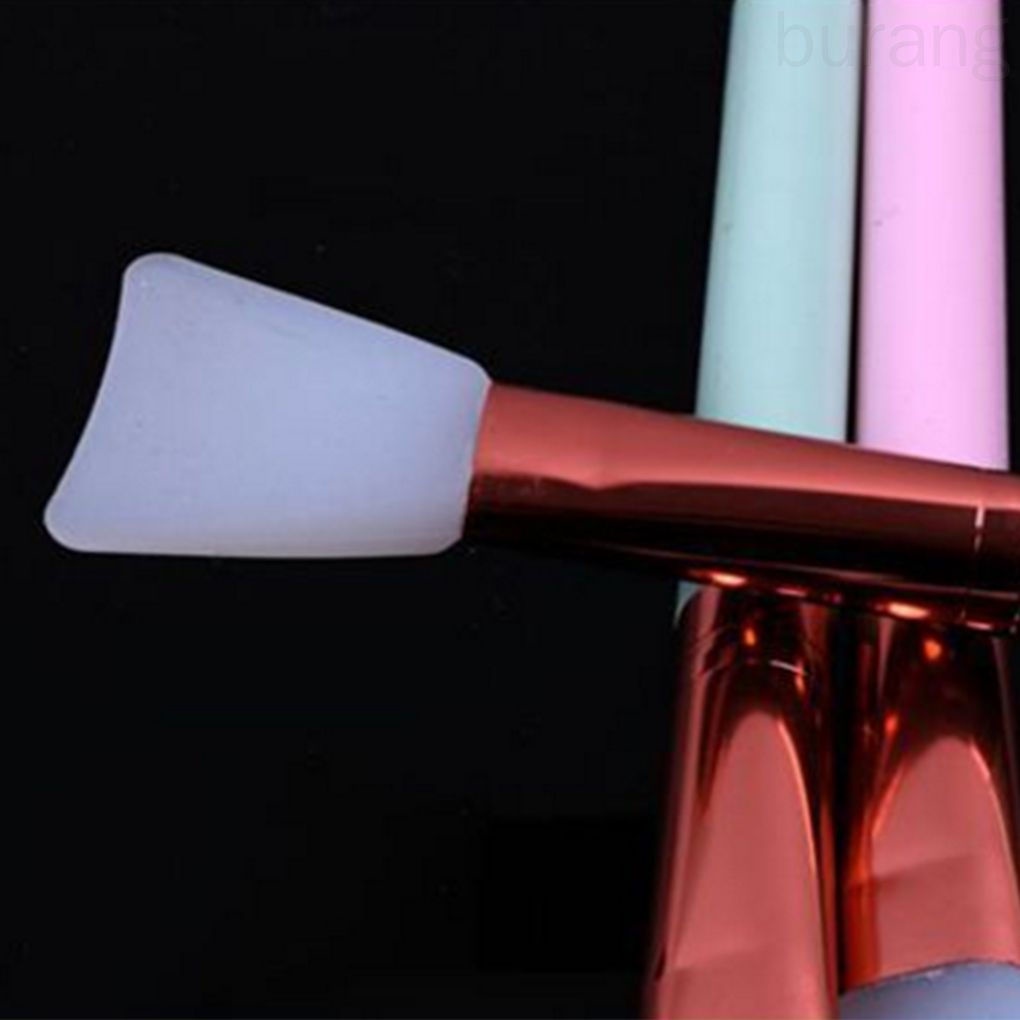 Cọ đắp mặt nạ bằng silicon cán gỗ dài an toàn tiện dụng DIY