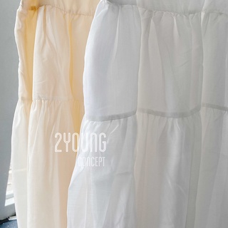 Đầm hai dây voan [2YOUNG] D1001 (ảnh thật)