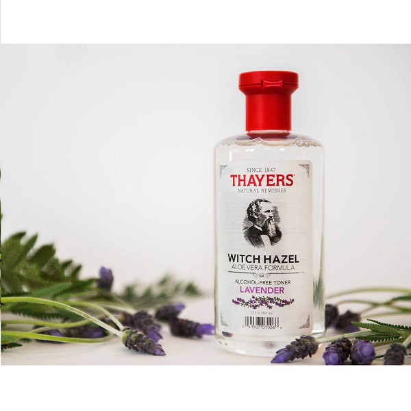 Nước Hoa Hồng Không Chứa Cồn Thayers Alcohol Free Witch Hazel Toner Lavender 355ml + Tặng bông tẩy trang ipek 80 miếng