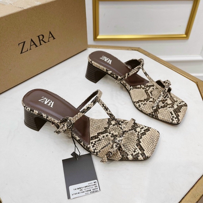 Guốc zara quai rắn 5p fullbox