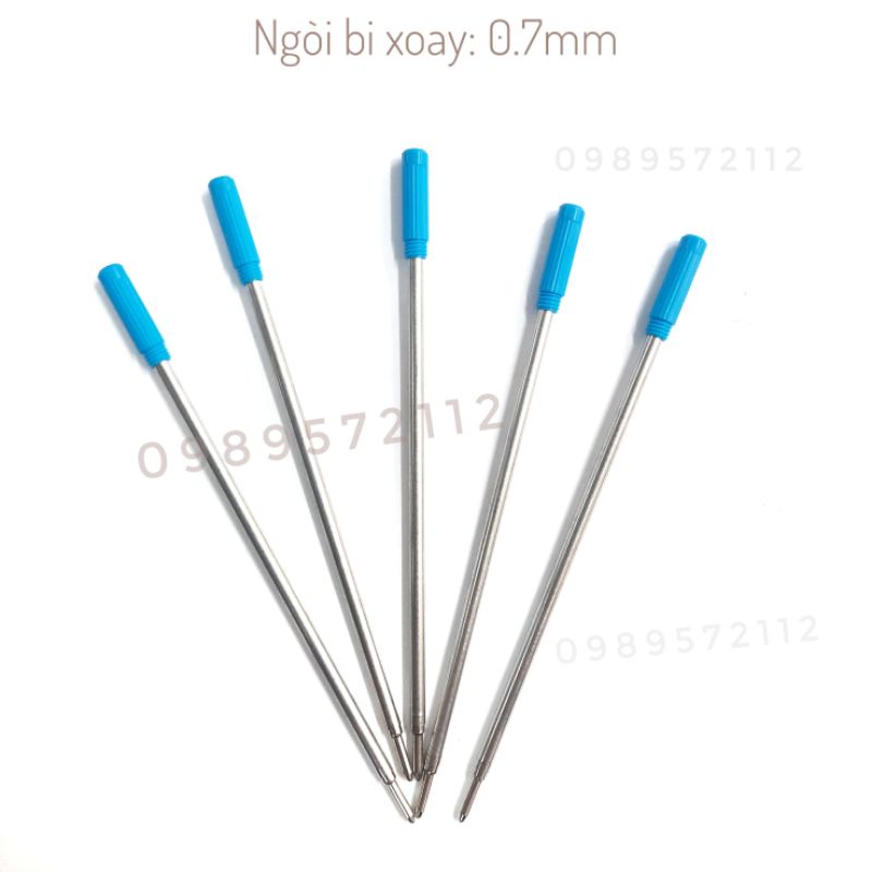 5 cái ruột bút bi xoay-ngòi bi dài nét 0.7mm