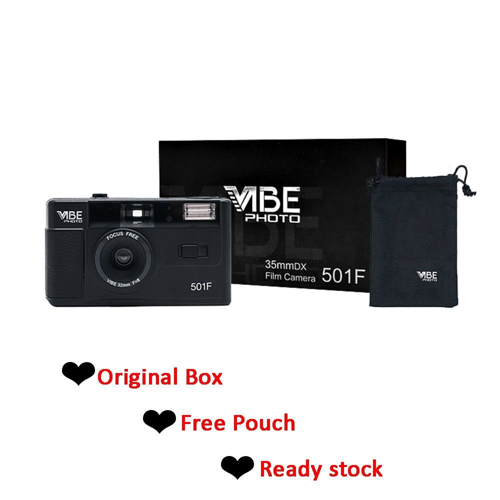 Máy Chụp Ảnh Vibe 501F Sử Dụng Film 35mm Kèm Túi Đựng