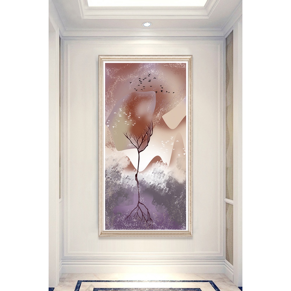 In hình ép gỗ Laminate TRANH HÀNH LANG HIỆN ĐẠI - Mẫu 18 (50x75, 60x90, 70x110). In ảnh theo yêu cầu