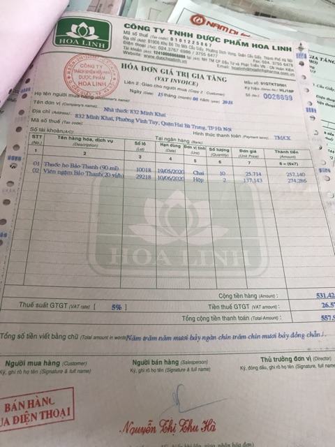 Viên ngậm ho bảo thanh chính hãng