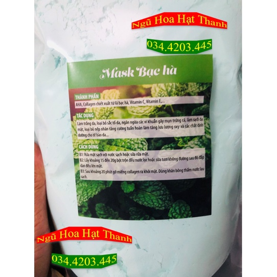 Mặt nạ Bạc hà colagen cao cấp gói 500gram