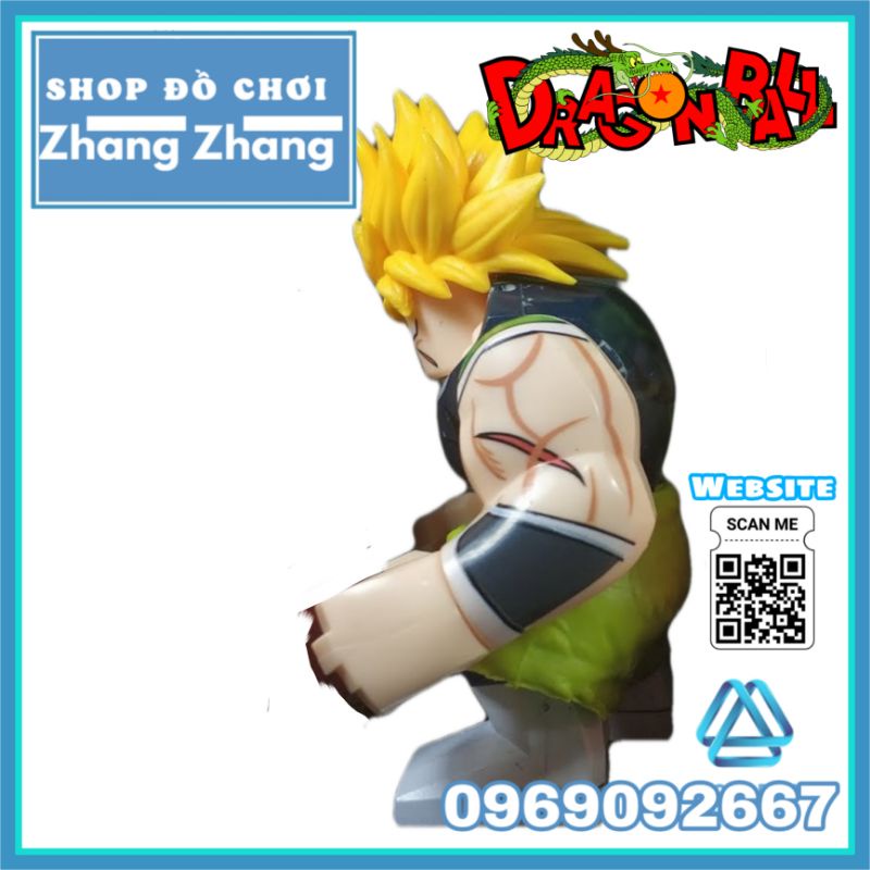 Đồ chơi Xếp hình Broly SSJ2 Siêu saiyan cấp 2 trong Songoku Dragon Ball Z Bigfigures Minifigures Kopf Kf6073 Kf748