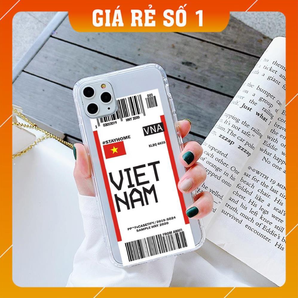 Ốp iphone - Ốp lưng Ticket Vn win trơn 5/5s/6/6s/6plus/6s plus/7/8/7plus/8plus/x/xs/xs max/11/11pro max- Awifi Case A3-2