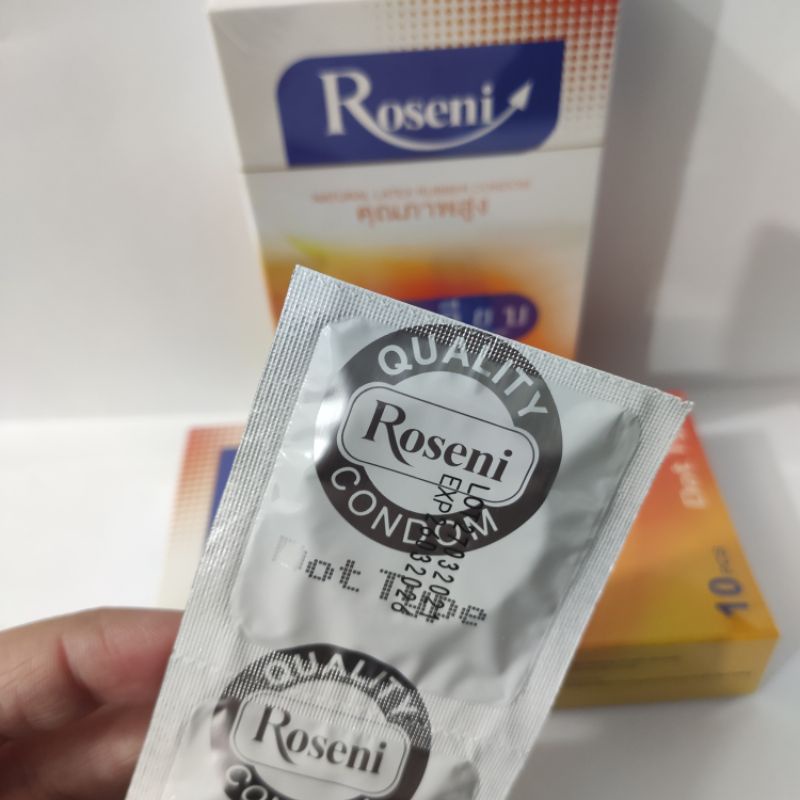 Bao cao su Roseni, Gân gai tăng khoái cảm hộp 10 cái - Chính hãng