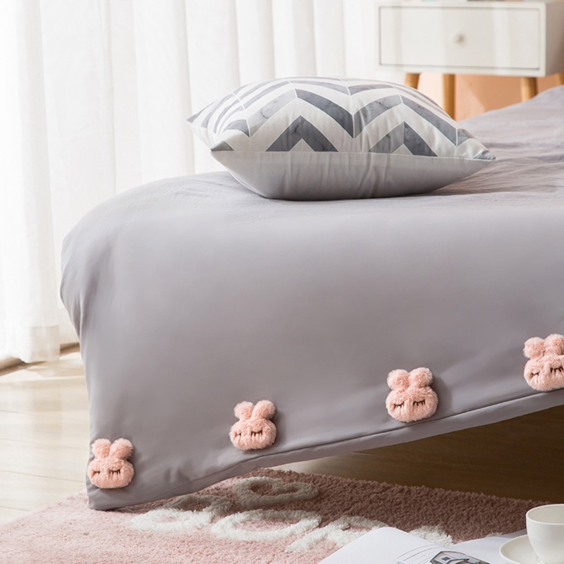 Bộ 8 Kẹp Cố Định Chăn Bông Hình Thỏ Hoạt Hình Siêu Dễ Thương