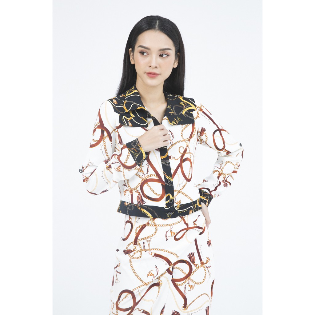 Áo Vest nữ cổ đức họa tiết IVY moda MS 67M4954 | BigBuy360 - bigbuy360.vn